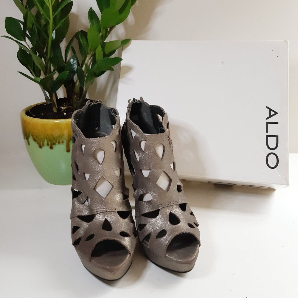 ALDO Campbell Heels - Metallic Grey